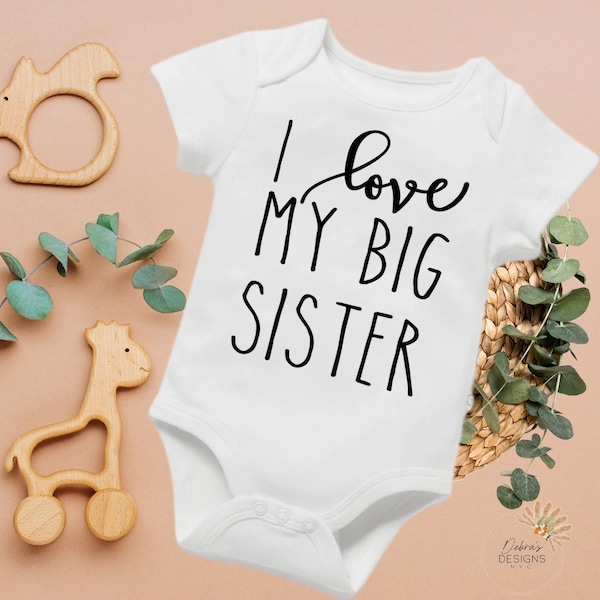 I Love My Sister - Etsy