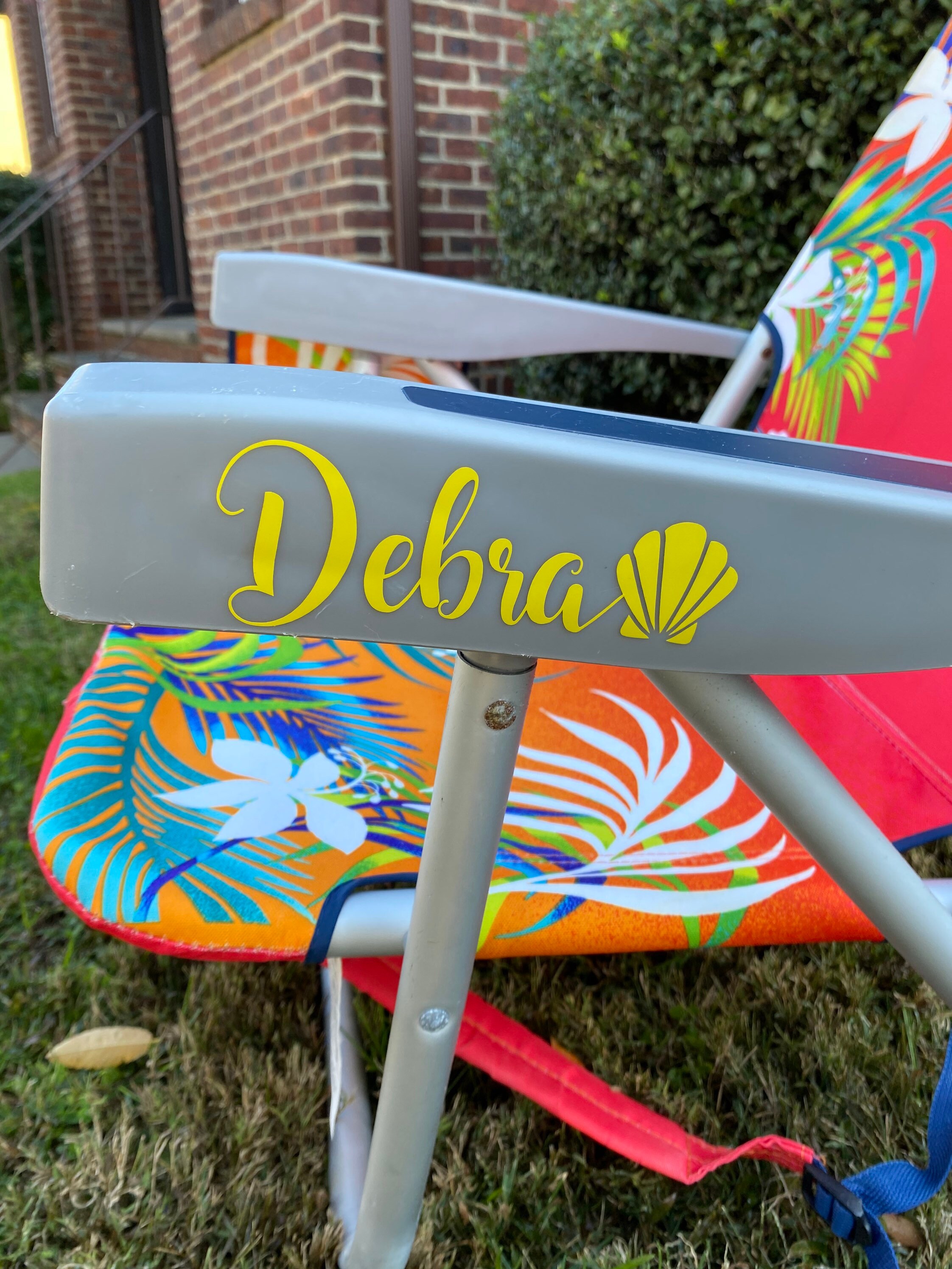 Custom Name Personalized Beach Chair Decals for Adult Tommy Etsy Ireland