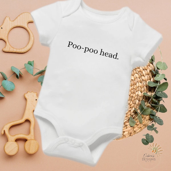 Poo-poo head baby onesie bodysuit-  Vanderpump