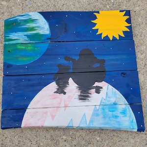 A Lovely View from Heaven- Reclaimed Art