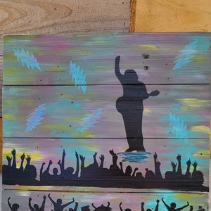 One More Saturday Night- Reclaimed Art
