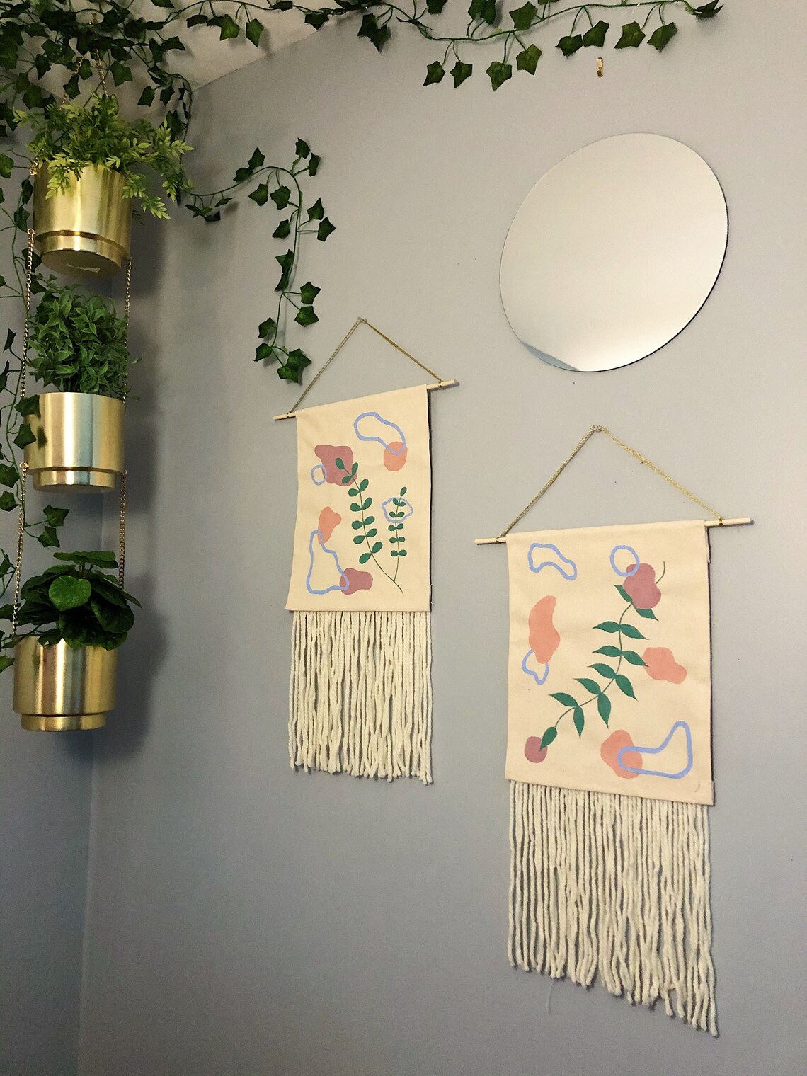 Custom Abstract Decorative Wall Hanging Etsy España