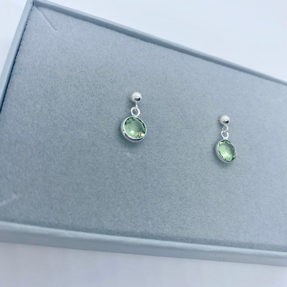 Sterling SILVER BIRTHSTONE EARRINGS August Birthstone Etsy UK