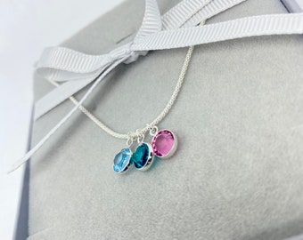 FAMILY BIRTHSTONE NECKLACE,  mothers day gift, first mothers day, gift for mum, personalised gift for her, gift for mothers, gift for her,