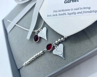 Personalised Birthstone and Initial Jewellery, gifts for her, May Birthstone, May birthday gift, birthday gift for her, gift for her