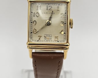 Rare Vintage Hamilton Art Deco Tank Watch – Hamilton Cal. 982 – Manual Wind – Small Seconds – Running – Gift for Him/Her