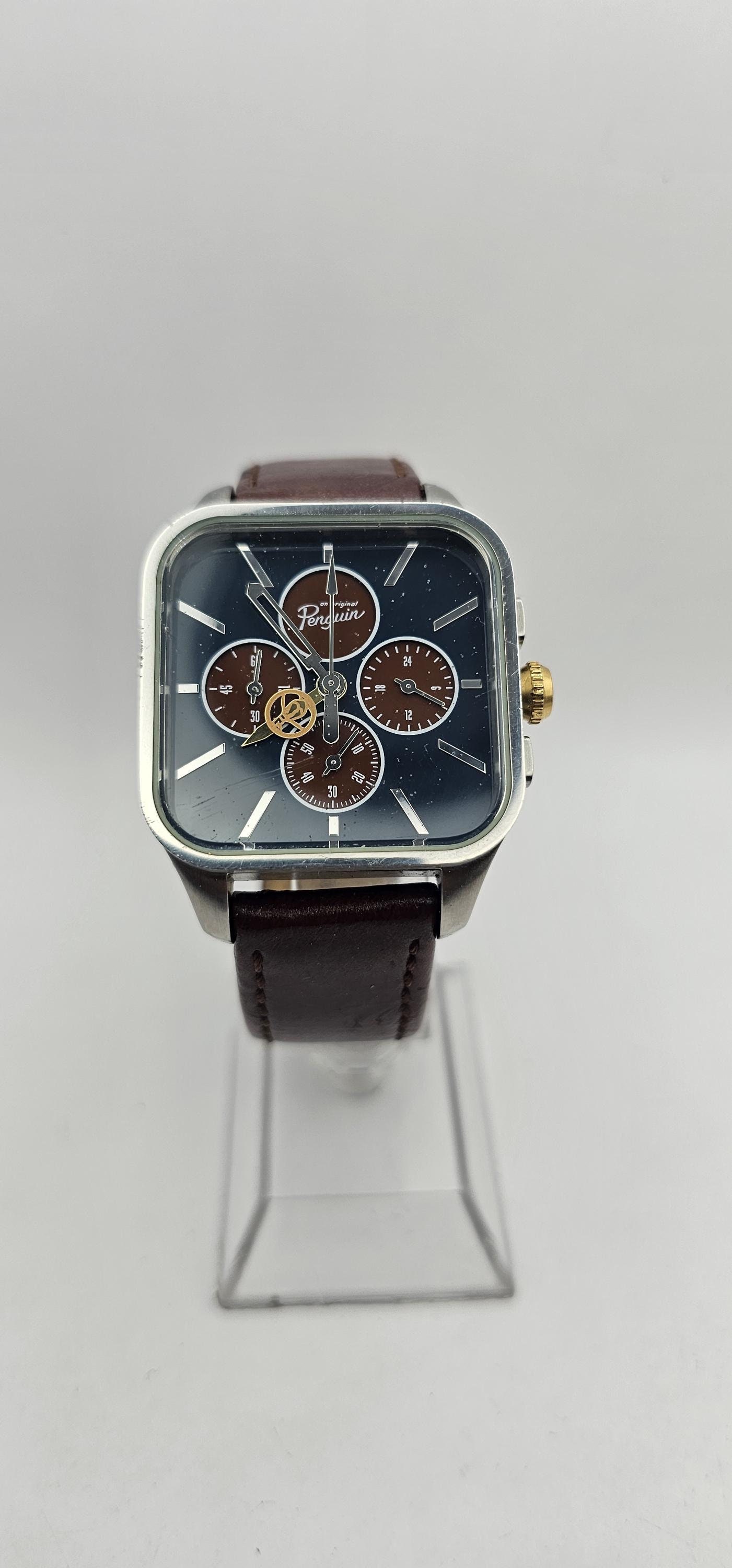 Mens Penguin Watch PGN0015 Chronograph Watch, Day Date, Running 