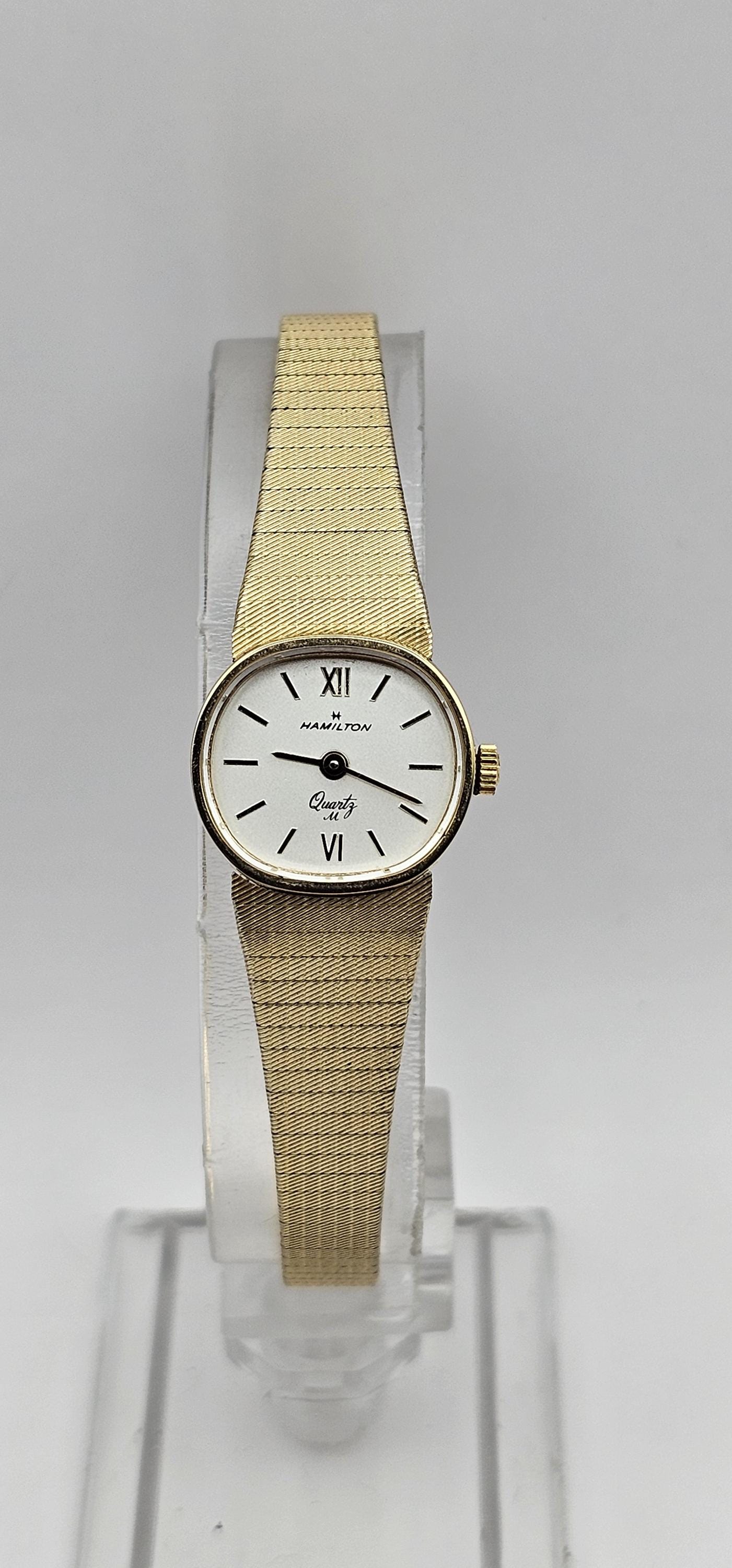 A Beautiful Vintage Hamilton Ladies Watch,10k R.G.P, Quartz  display picture 1