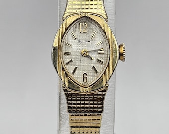 Beautiful Vintage Bulova N5 working ladies watch, Gold tone, Manual wind SWISS movement cal 6CL, Serviced, Running, Gift for her
