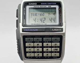 1997 Vintage Fossil Blue BQ-9182 Mens Wristwatch Date  display picture 1