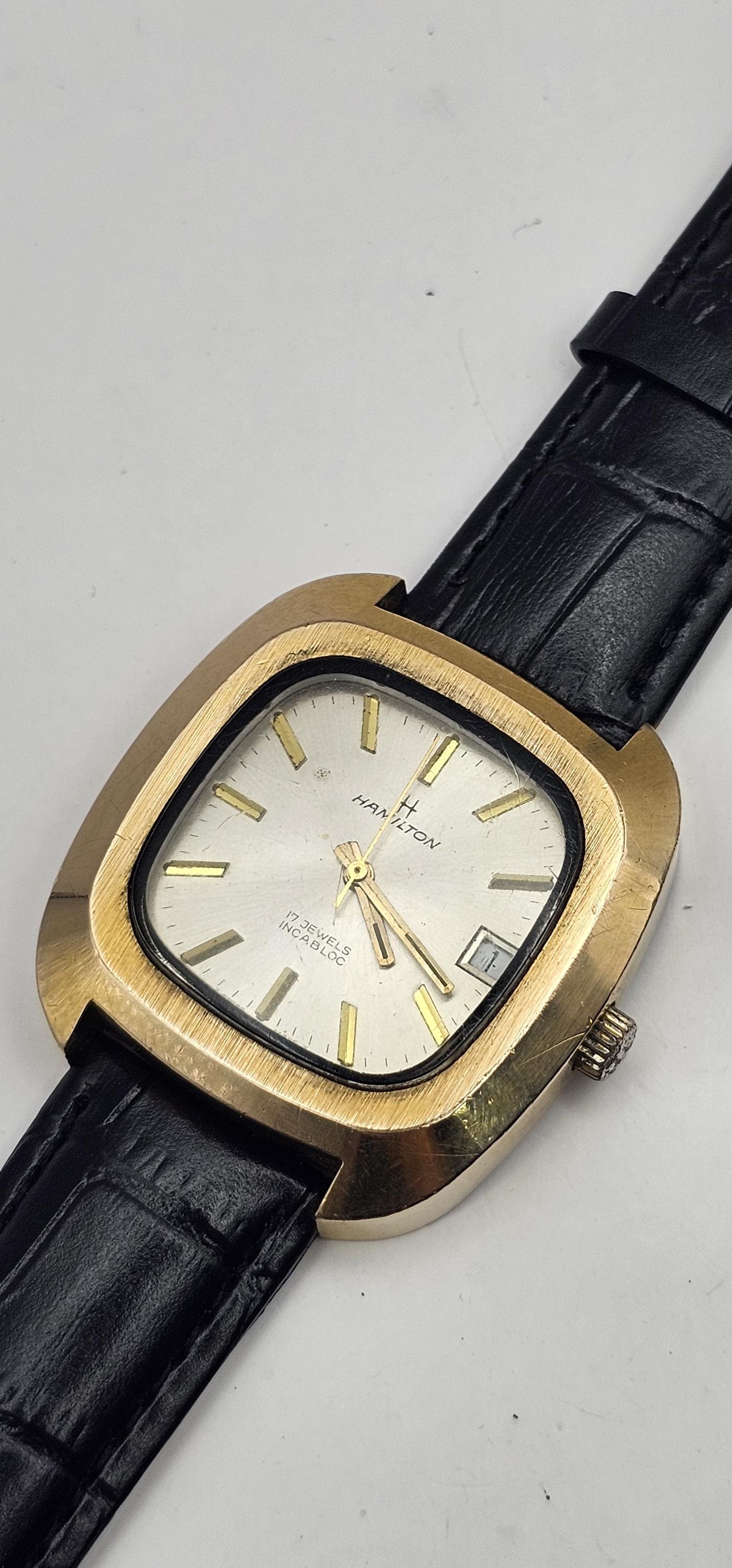 ハミルトン 70sアンティーク腕時計INCABLOC Antimagnetic 2.1259