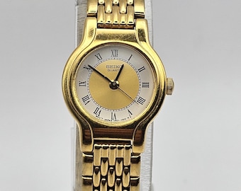Charming Vintage Seiko Women\'s Gold-Tone Mechanical Watch Working New Battery Seiko Vintage Seiko 5421-5279 Gold Tone Womens Watch! New  main image 4