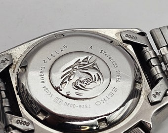 7S27−0020 J (made in Japan) SEIKO 7S26-0020 Automatic Divers 200m Black Men's Watch