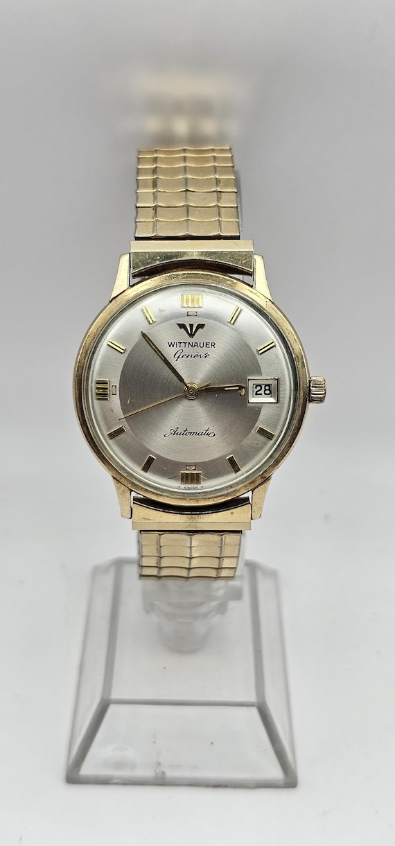 Vintage Wittnauer Geneve Men's Automatic Watch 17 Jewel 10k RGP