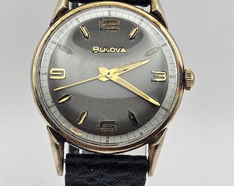 Vintage Selfwinding Bulova men Watch, size 33mm, 10K Gold RGB, M1 automatic movement Running,  Gift for him
