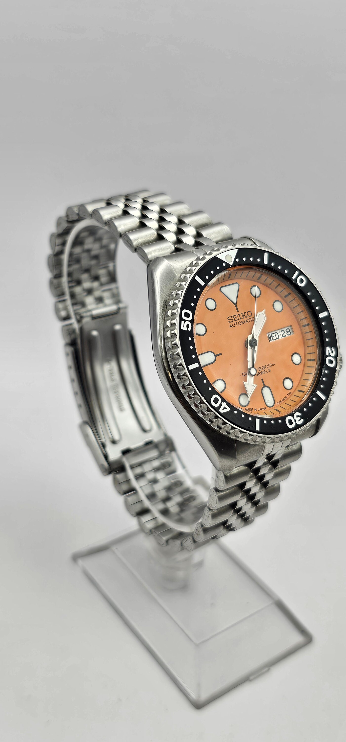 SEIKO 7S26-0020 SKX011J2 Automatic Orange Dial Men's Diver's