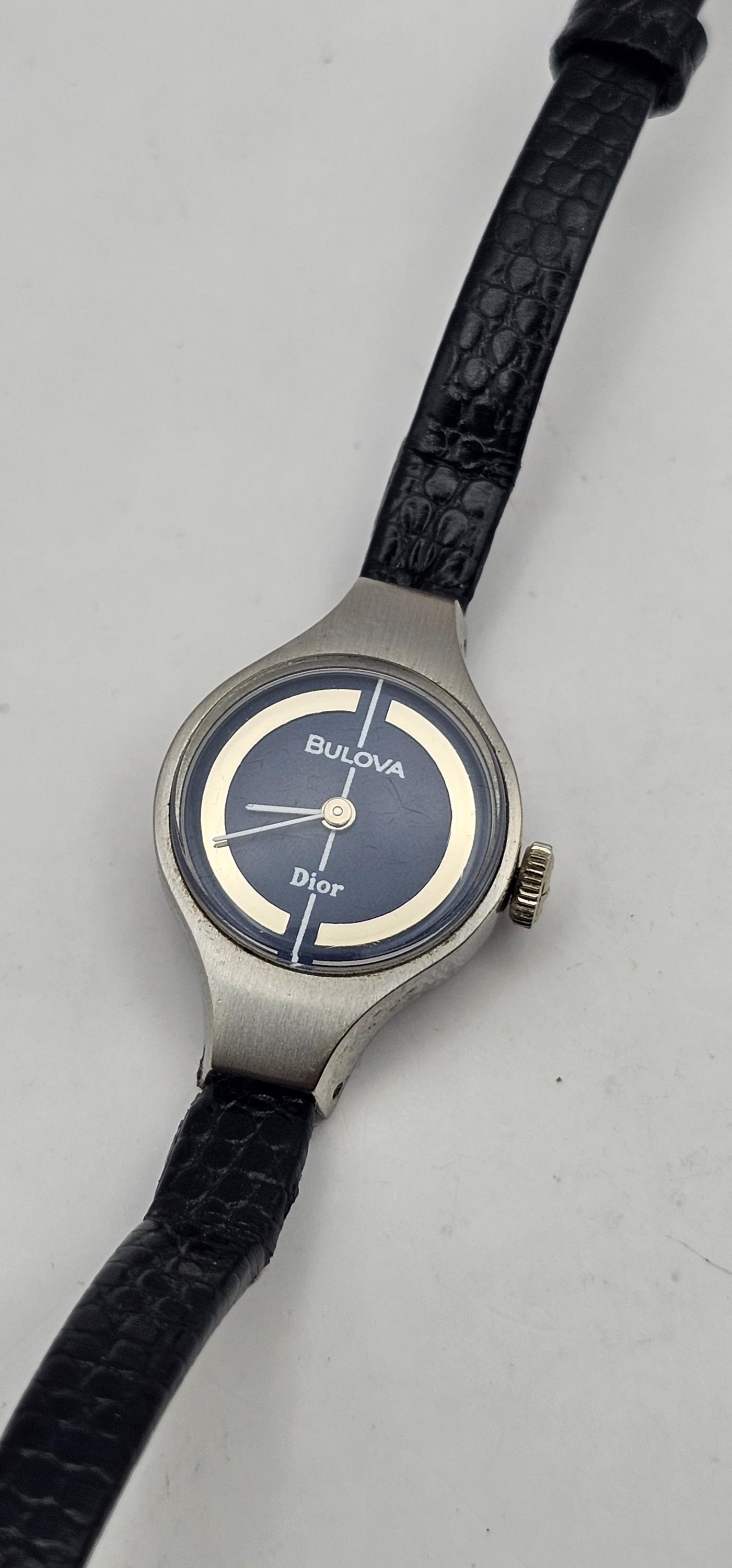 Vintage Near Mint Condition Dior by Bulova Ladies Watch, Gold