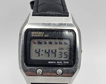超レアなヴィンテージセイコーM354-5020液晶メンズウォッチ、メモリ