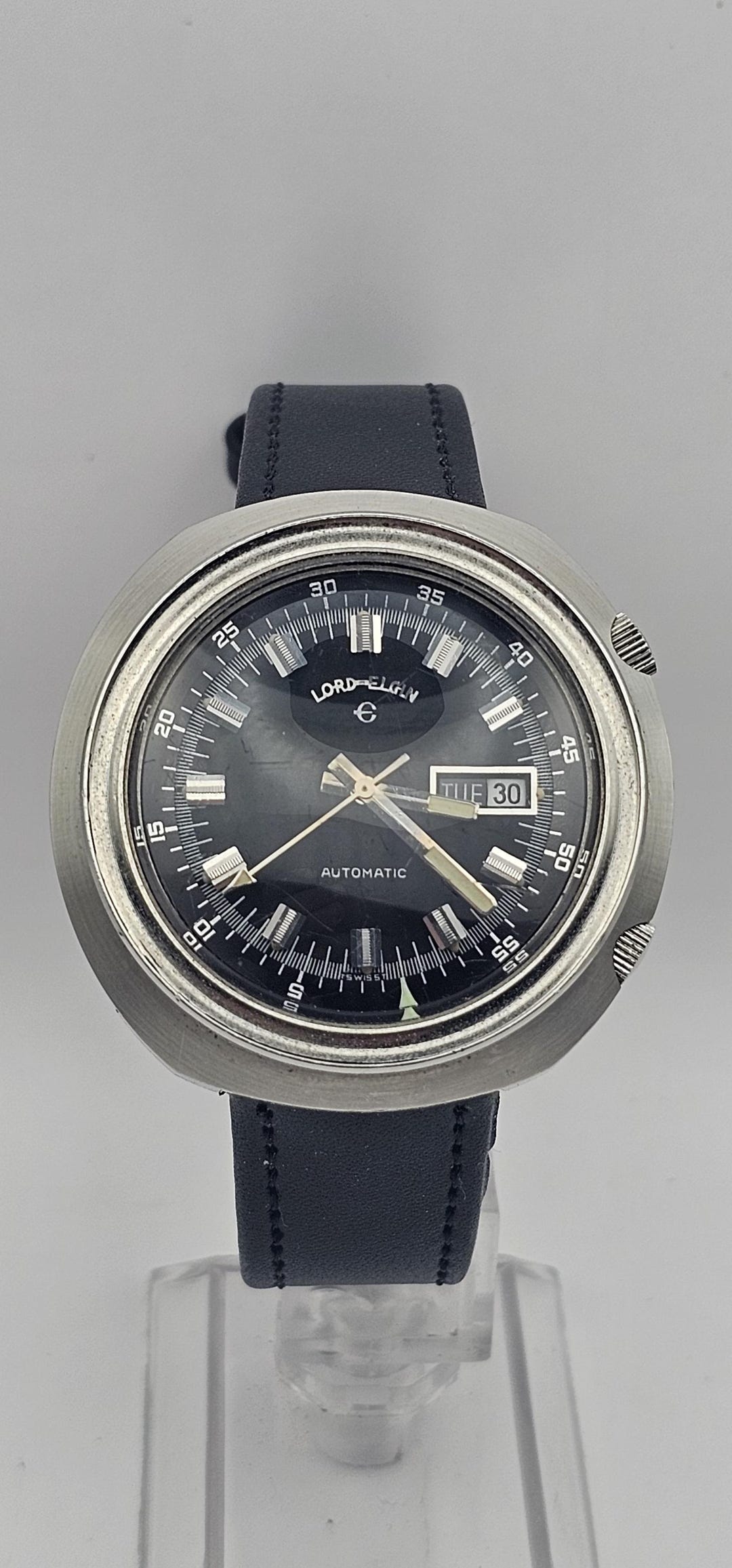 Elgin Compressor Watch Amazing Vintage 43mm Lord Elgin Compressor Men's Automatic Watch ...