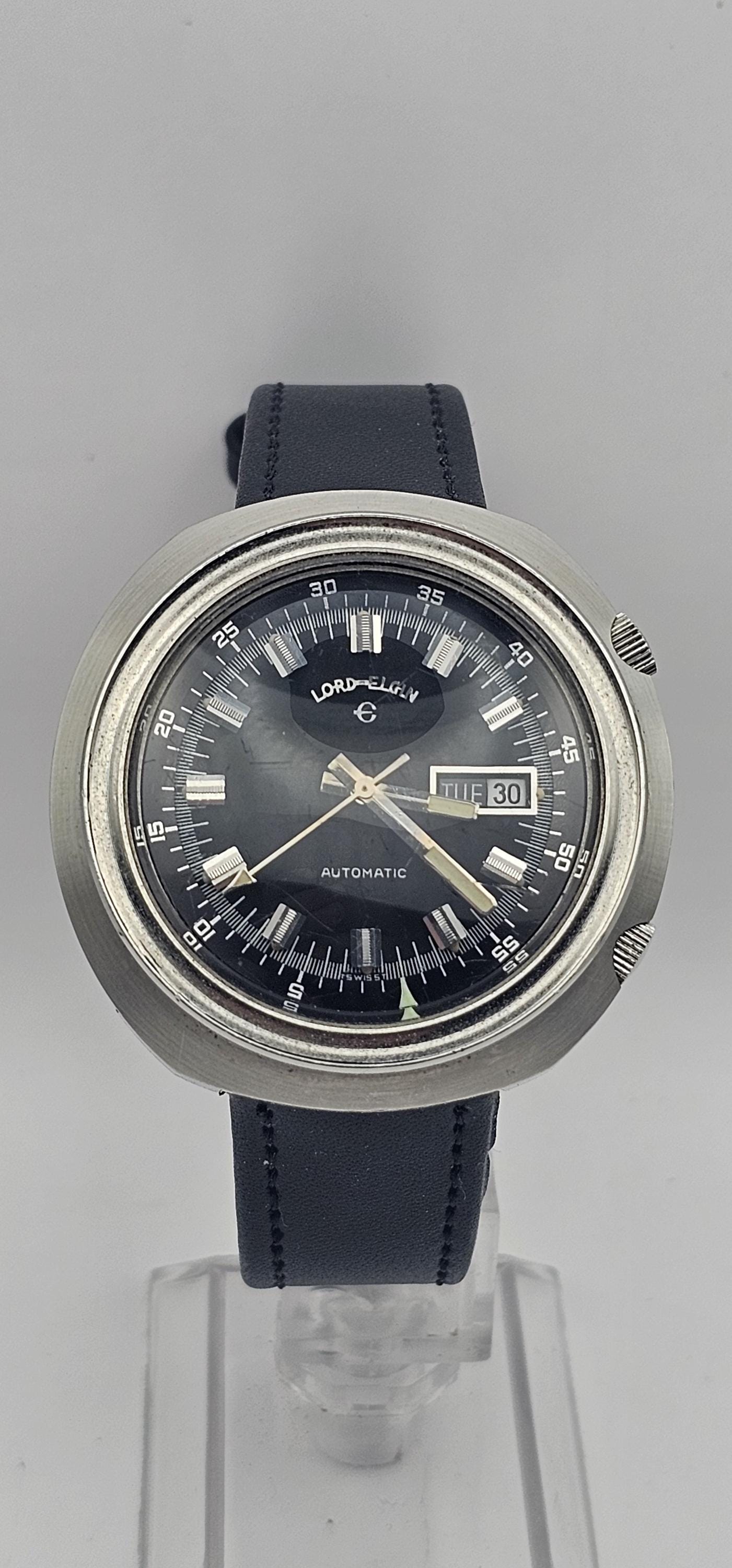 Amazing Vintage 43mm Lord Elgin Compressor Men's Automatic