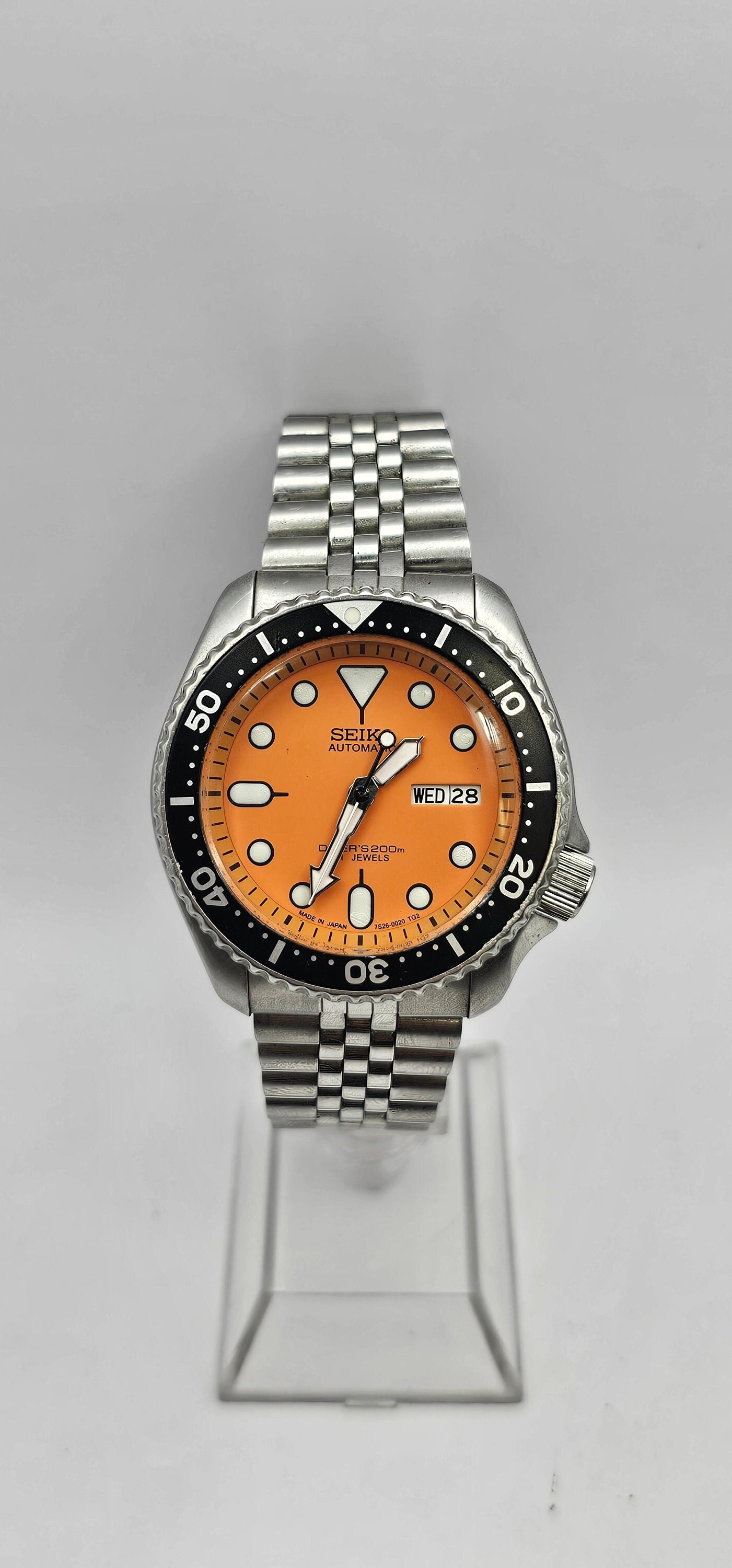 SEIKO 7S26-0020 SKX011J2 Automatic Orange Dial Men's Diver's