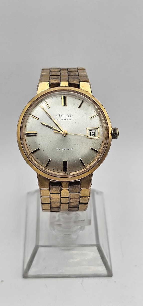 【1940s】FELCA OH済 ヴィンテージ腕時計 A Vintage Felca Automatic Mens Swiss Made Watch,34mm Automatic