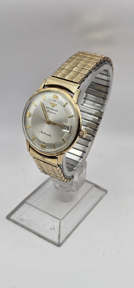 Vintage Wittnauer Geneve Men's Automatic Watch 17 Jewel 10k RGP
