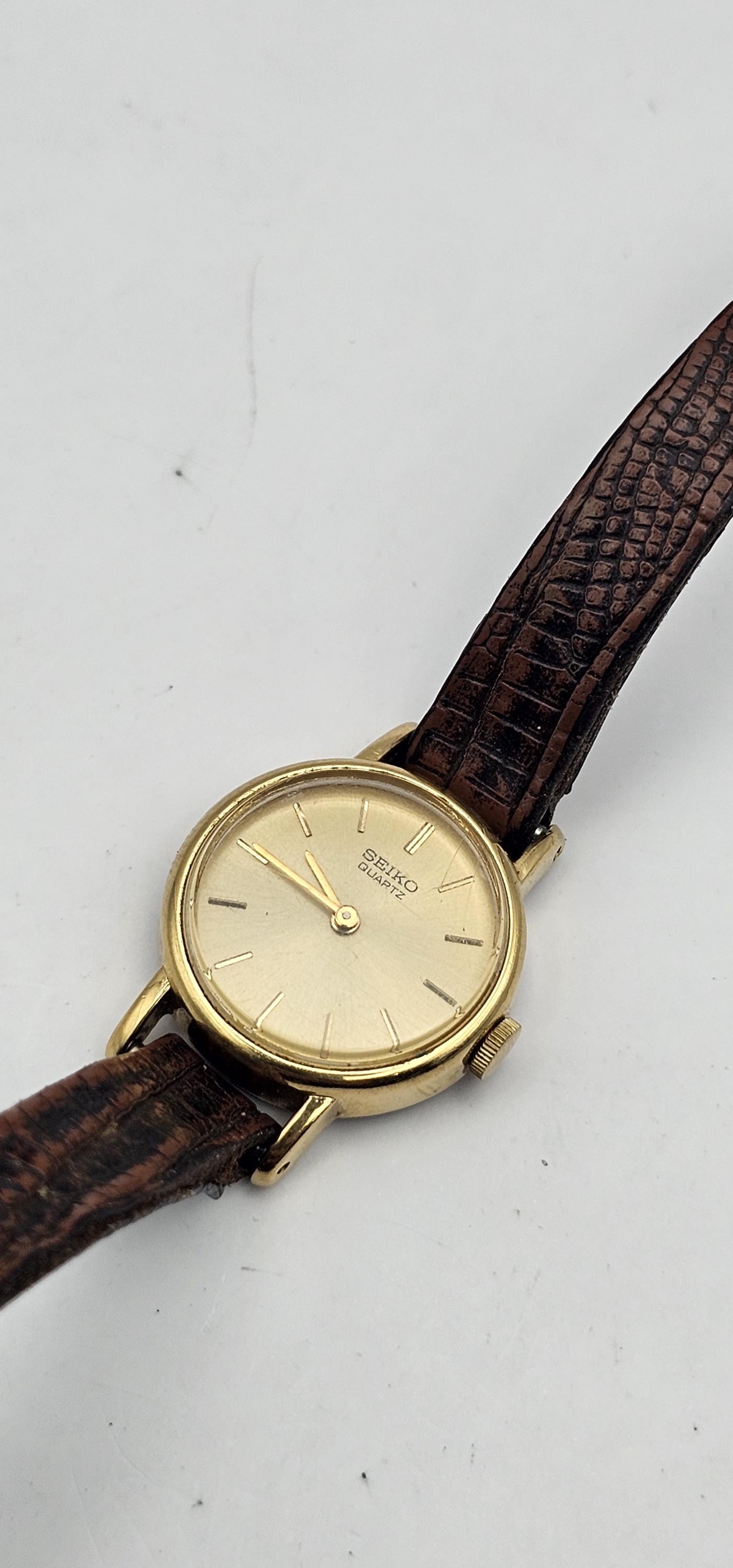 A Vintage Gold Tone Seiko Classic Ladies Watch , Gold Tone A Vintage Gold Tone Seiko Classic Ladies Watch , Gold Tone