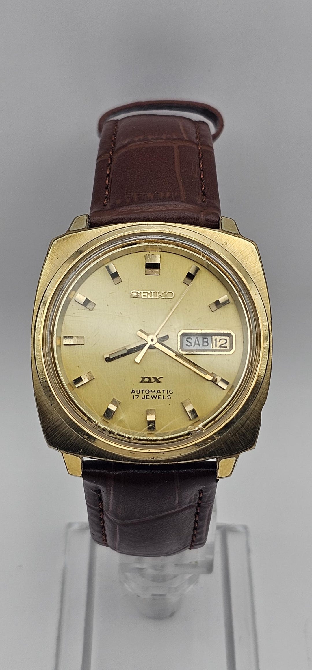 【値下げ】【昭和レトロ】SEIKO　手巻き　17 JEWELS SEIKO - 昭和レトロ SEIKO 17石 #6300-7000 メンズ手巻き腕時計