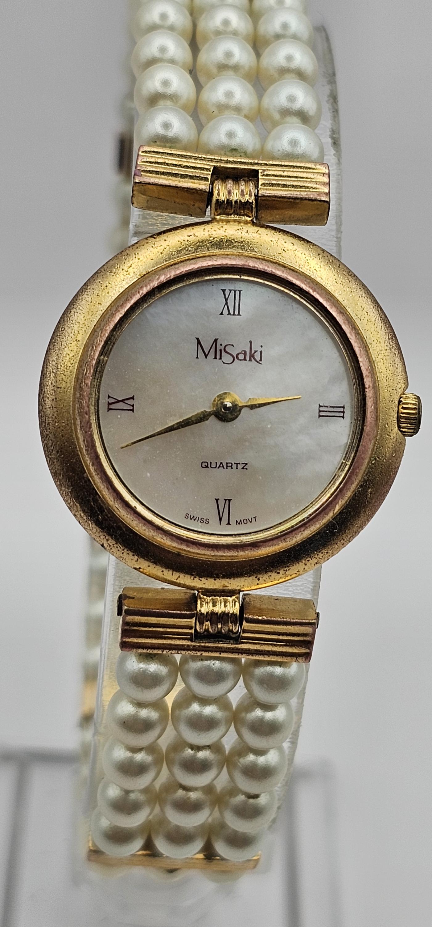Beautiful Vintage Misaki Gold Tone, Women Watch, Handmade Pearls Bracelet, Mother of Pearl Dial, Quartz SWISS, New Battery, Gift for Her. - Etsy Beautiful Vintage Misaki Gold Tone, Women Watch, Handmade Pearls Bracelet, Mother of Pearl Dial, Quartz SWISS, New Battery, Gift for Her. - Etsy