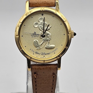 Lorus Disney Watch Mickey Mouse Women\'s 30mm V811-1410 New Battery Vintage Lorus Disney Watch Women Mickey Mouse 26mm Gold Tone V811  main image 3