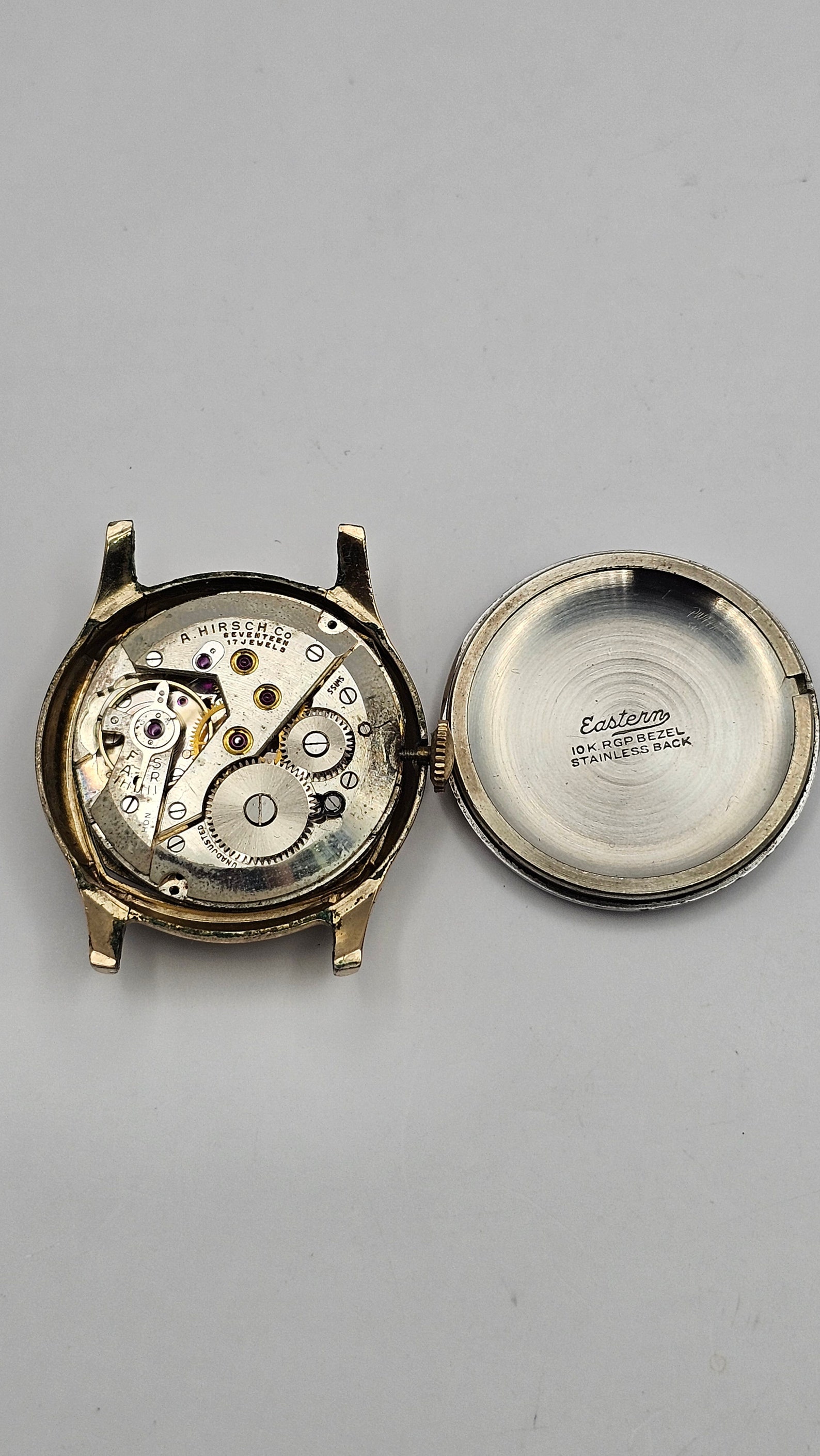 Vintage 1940's PERRYS MPLS 10K Gold Filled Bezel Watch With Subsecond ...
