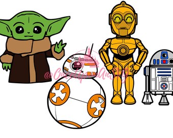 Download Silhouette Svg R2d2 Svg Star Wars Svg Layered By Colour Svg Cp3o Svg Baby Yoda Svg Bb8 Svg Cut File Svg Cricut Svg Craft Supplies Tools Papercraft Blackswan Uz