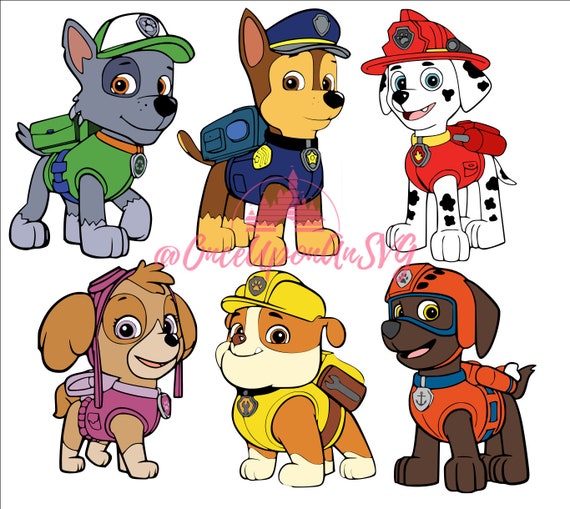 Download Paw Patrol Svg Bundle Chase Svg Marshall Svg Rubble Svg Etsy
