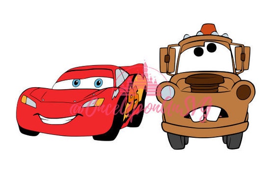 Download Cars Svg Lightning Mcqueen Svg Mater Svg Svg Disney Svg Etsy