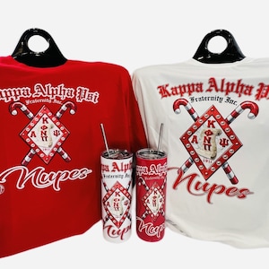 Kappa Alpha Psi | Nupe Canes Short Sleeve T-Shirts & Tumbler Bundle | Gift for Him