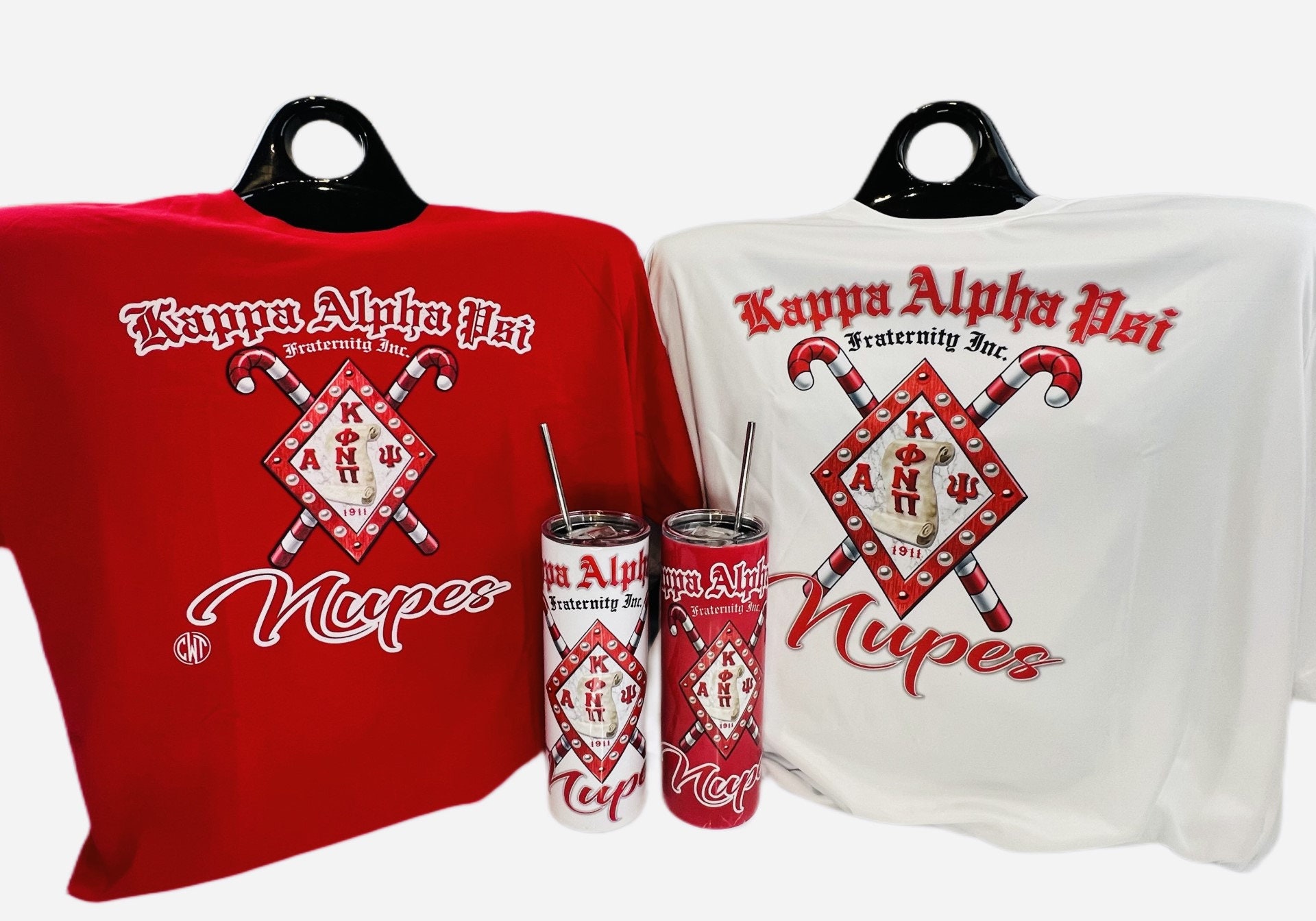 Mens Kappa Crimson Alpha Cream Psi Nupe 1911 Men's T-Shirt Mens Kappa Crimson Alpha Cream Psi Nupe 1911 Men's T-Shirt
