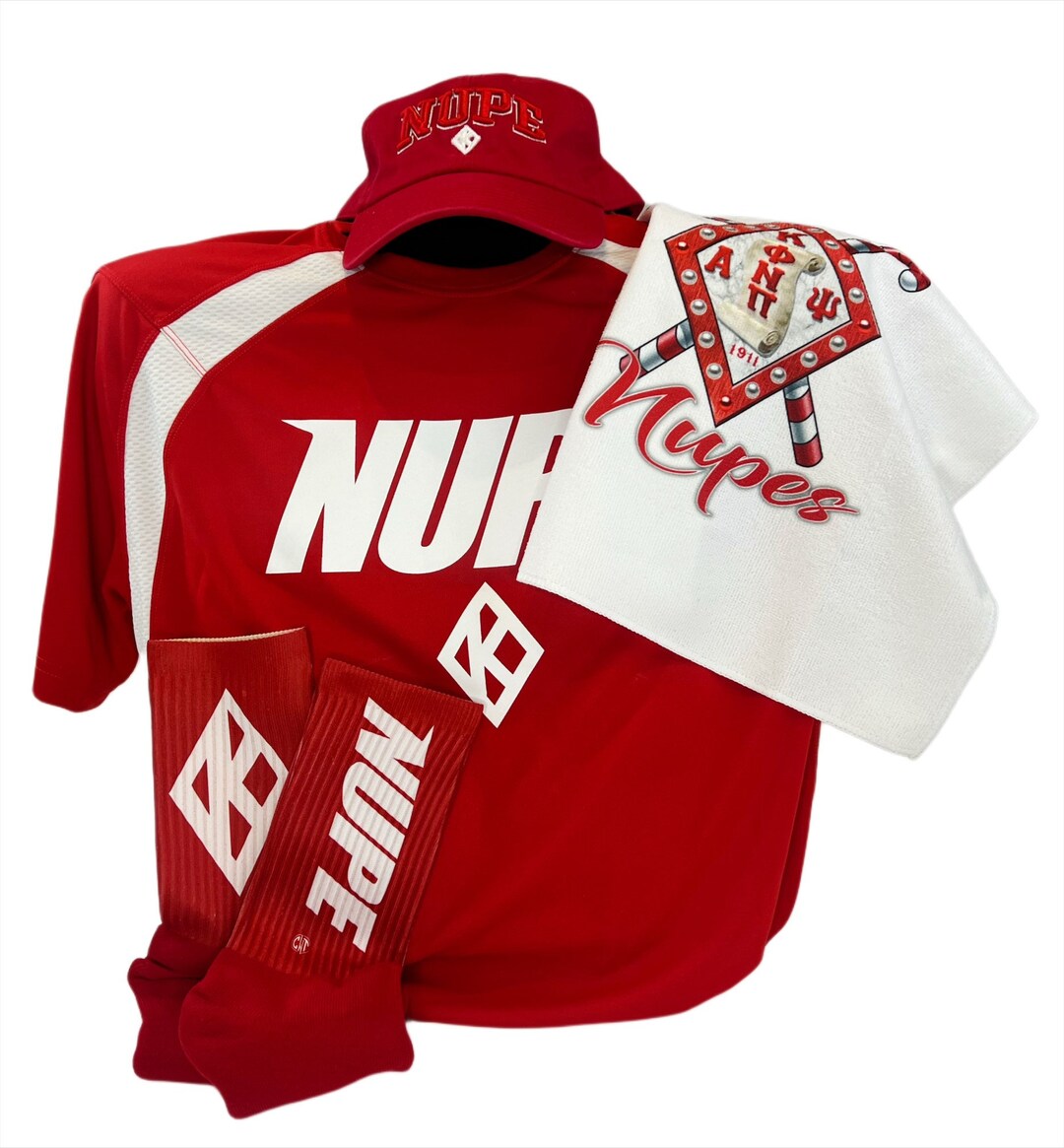 Kappa NUPE Essentials Bundle RED Hat, Tshirt, Socks, & Hand Towel Great Gift Set for Him Etsy
