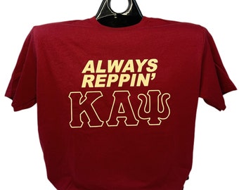Always Reppin Kappa Alpha Psi Fraternity T-shirt Crimson| Founders Day - Kappaversary | Great Gift For Him