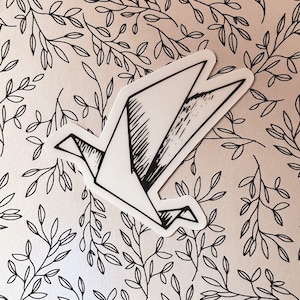 Paper Crane Sticker | Dramione | Fanfic | Fan Fiction | Draco Malfoy | Hermione | Book | Bookworm | Booktok| Kindle