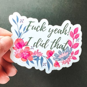 F#ck ja! Ik deed die 3,5x2,5 "Die Cut Sticker