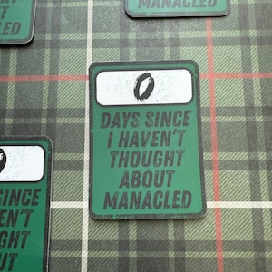 Zero Days Since Manacled Sticker | Dramione | Fanfic | Fan Fiction | Draco Malfoy | Hermione | Book | Bookworm | Kindle