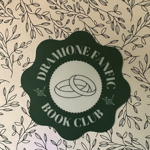 Dramione Fanfic Book Club Sticker | Fan Fiction | Draco Malfoy | Hermione | Book | Bookworm | Kindle | BookTok | Gift | Friend