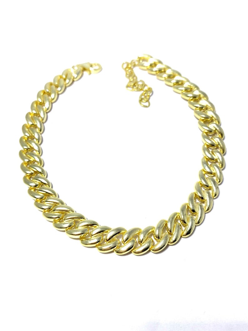 Gift for Her 925 Solid Sterling Silver Cuban Chain Cubic Zirconia Gemstone 14K Gold Vermeil Cuban Chain Bracelet Curb Chain Link Bracelet