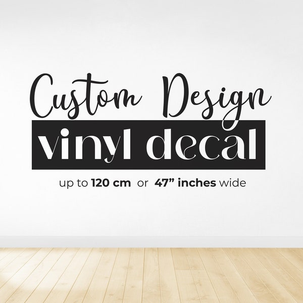 Large custom business logo vinyl decal sticker for window and wall decor, Lettering text vinyl, Personalised Car Decal, Company Logo Sticker