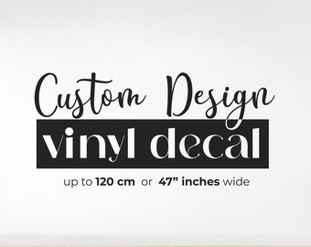 Large custom business logo vinyl decal sticker for window and wall decor, Lettering text vinyl, Personalised Car Decal, Company Logo Sticker