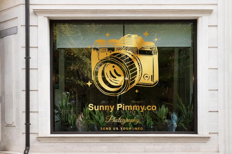 Camera Photography Studio Shop Logo Decal for Store Windows & Walls ...