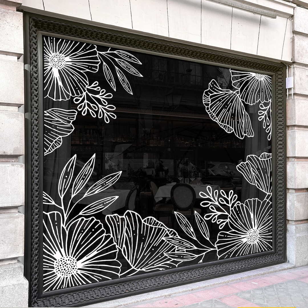 Stickerscape Decoraciones De Fiesta En La Calle (Be Gin With Text – Grande) | Pegatinas De Ventana