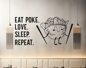 Hawaii Aufkleber Restaurant Fenster Dekoration, Wieder ablösbarer Vinyl Aufkleber für Geschäft Werbung, Wand Aufkleber dekorativ