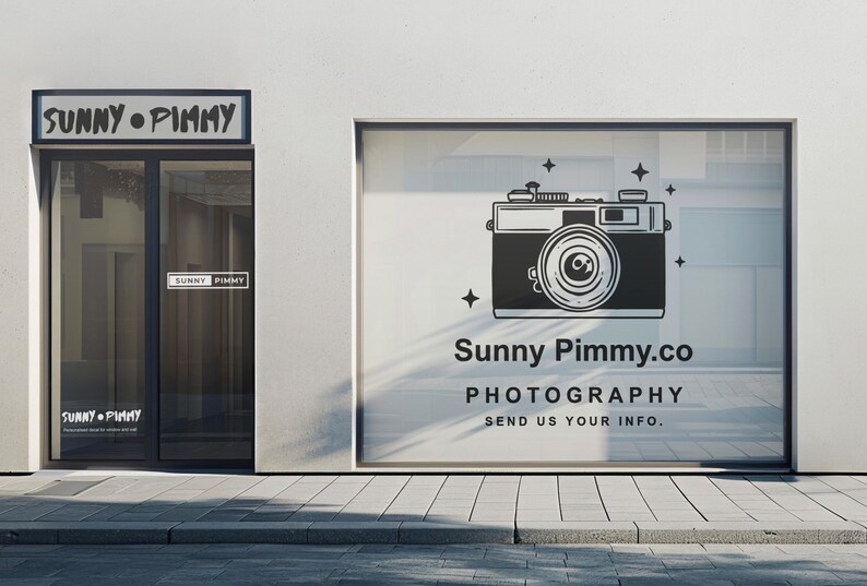 Camera Photography Studio Shop Logo Decal for Store Windows & Walls ...